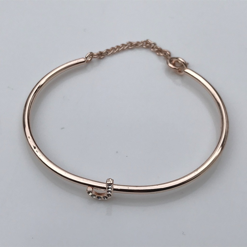 Mother Day Gift Women Bracelet Gold Hand Metal "J"